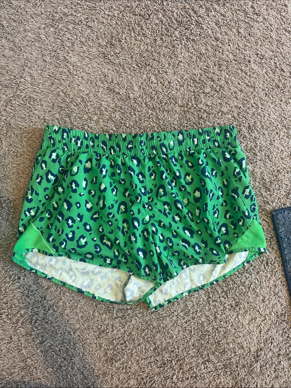 all in motion Green Leopard Print Athletic Shorts